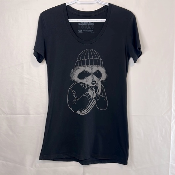 Headline Shirts Black Tee Size XL - Picture 1 of 2